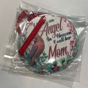 Memorial Ornament with Red Ribbon